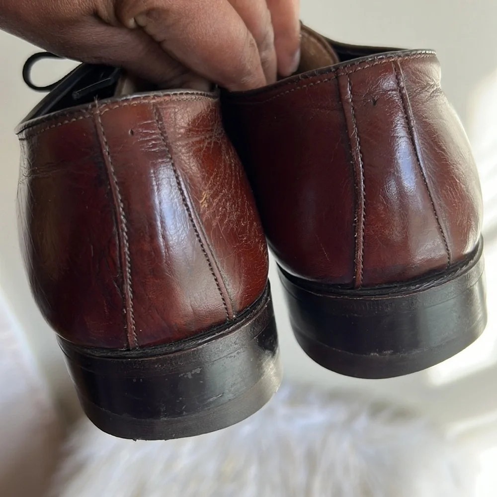 Crown Imperial brown leather shoes 9D
